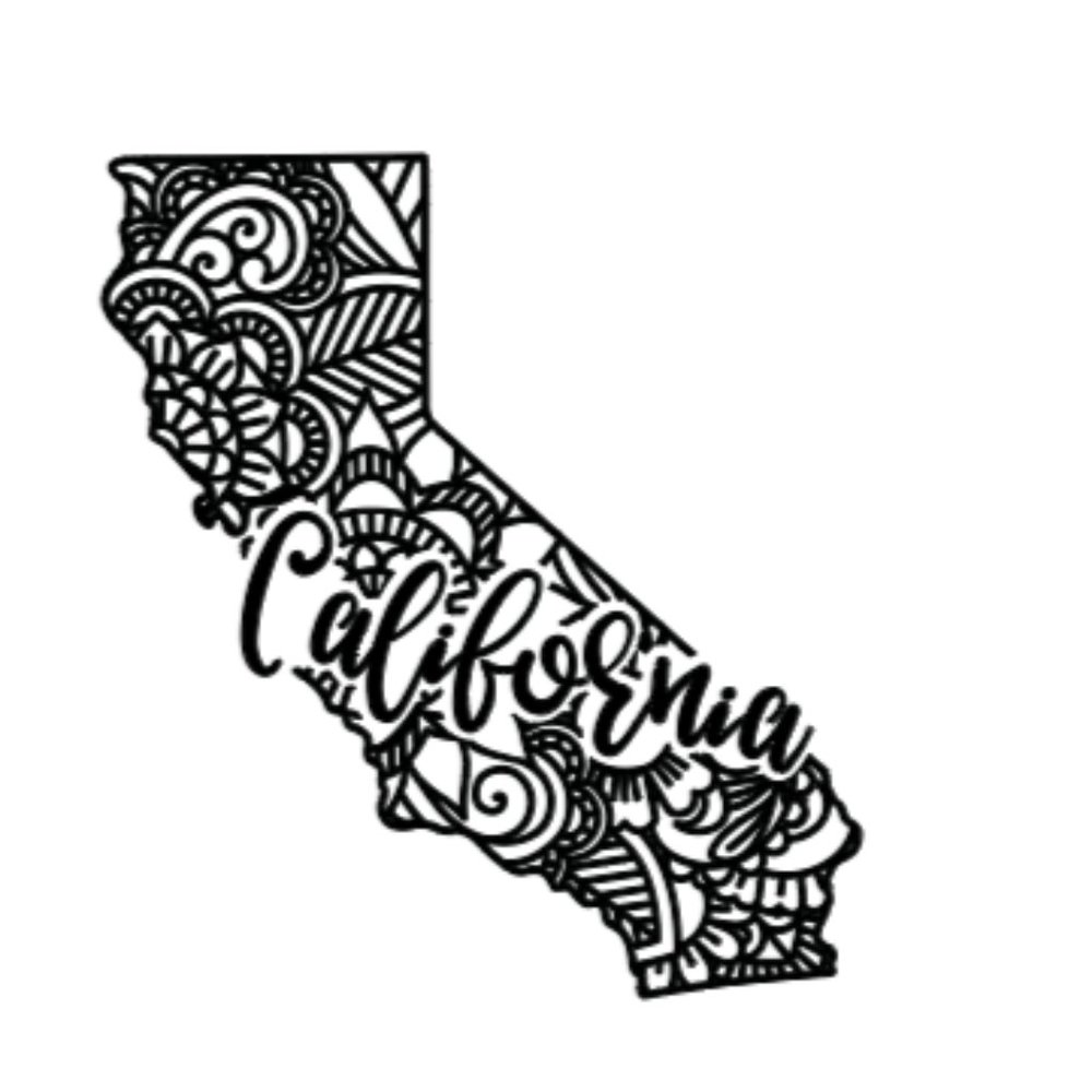 California Window Decal Sticker 5.5"